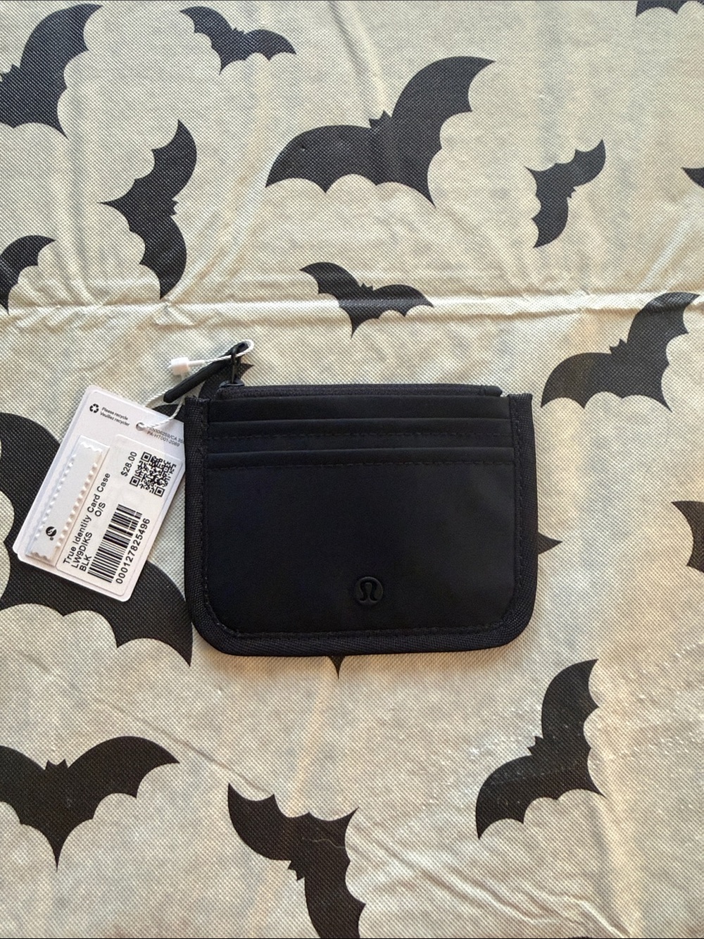 lululemon athletica Black Card & Key Pouch with Zip